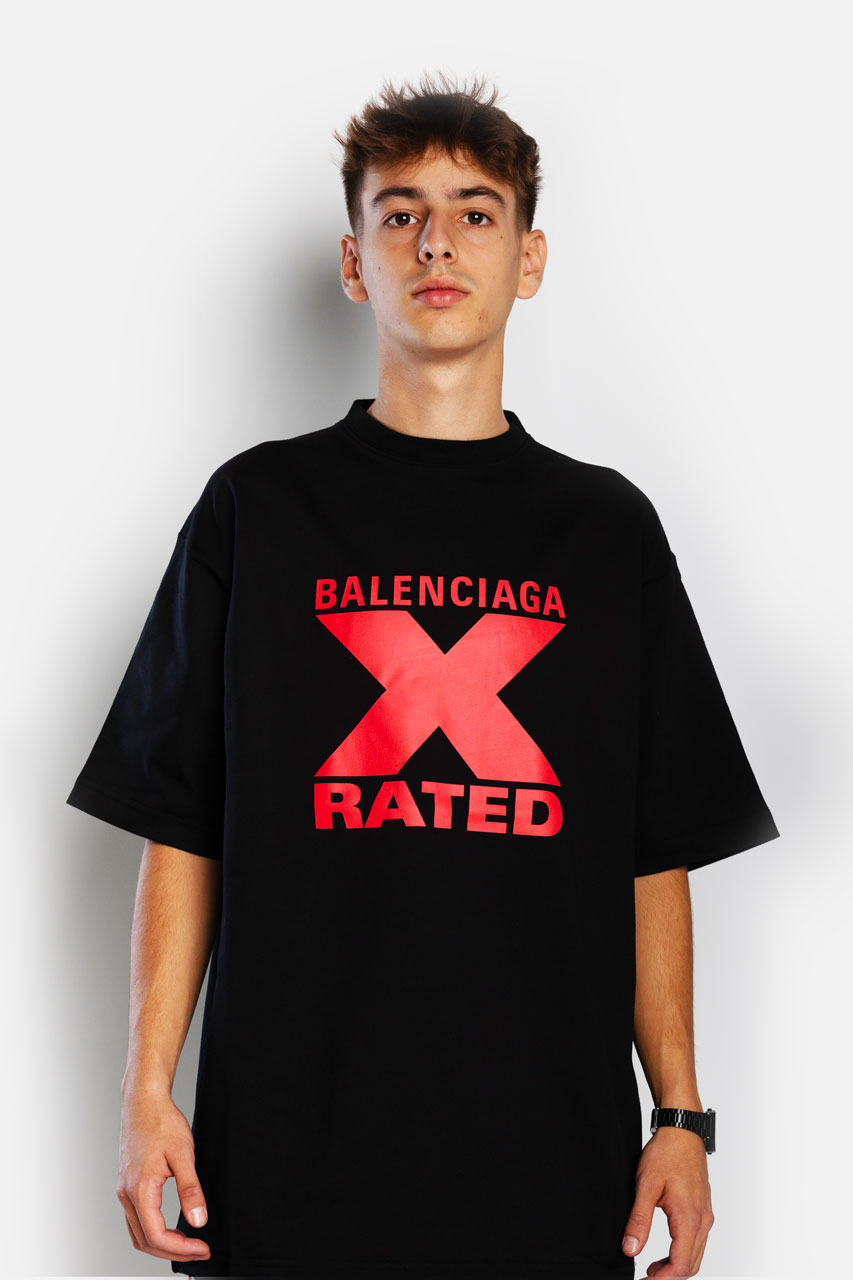 balenciaga rated t shirt